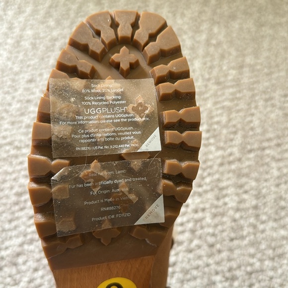 UGG THEBES CHESTNUT SUEDE CLOGS - Picture 4 of 6